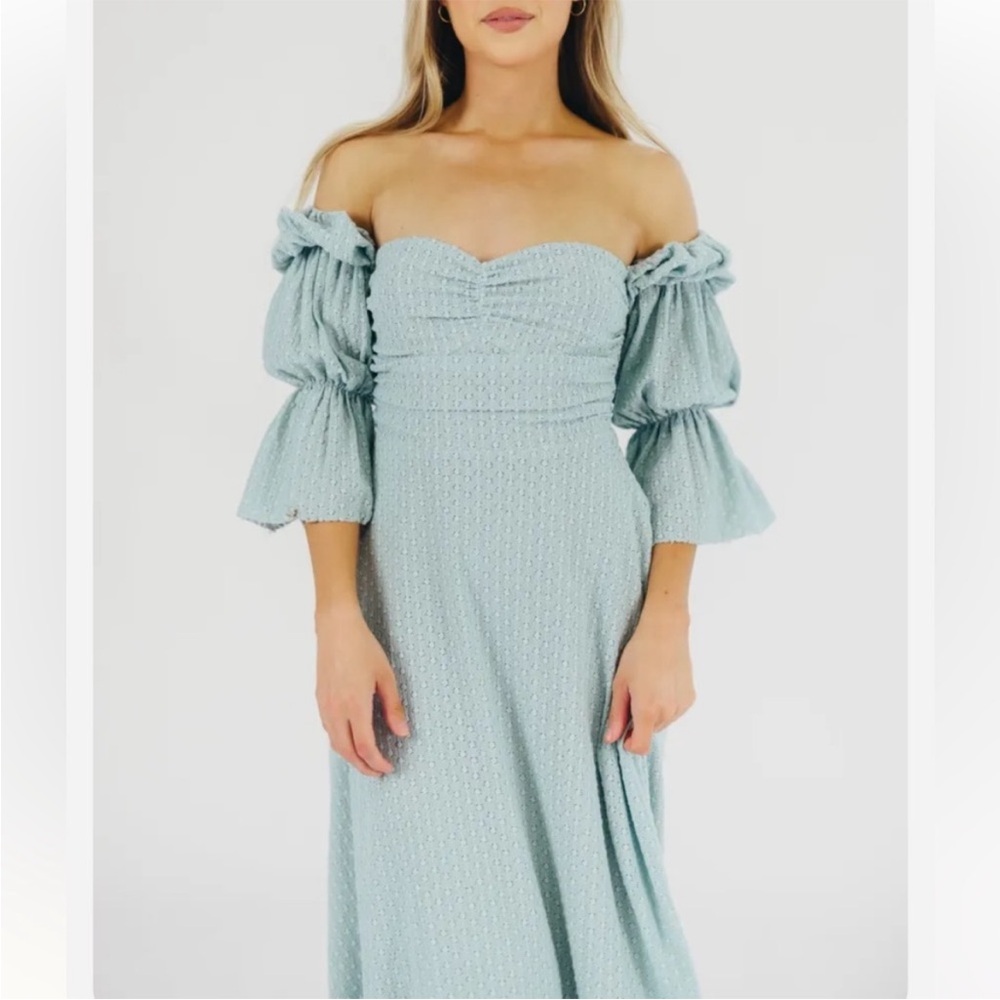 Worth collective Corrine Tiered Sleeve Maxi Dress with Pockets Bump Friendly XL - Picture 2 of 8